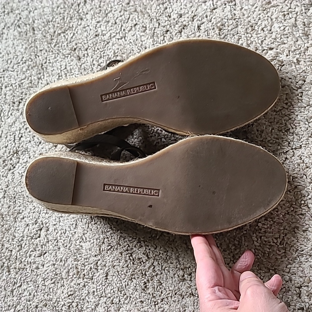 Banana Republic Bridge Espadrille Wedge Criss Cross Sandal - Picture 7 of 11